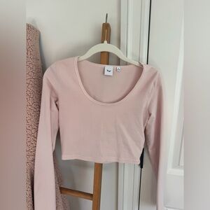Aritzia Tna Baby Pink long sleeve